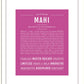 Mahi | Name Art Print