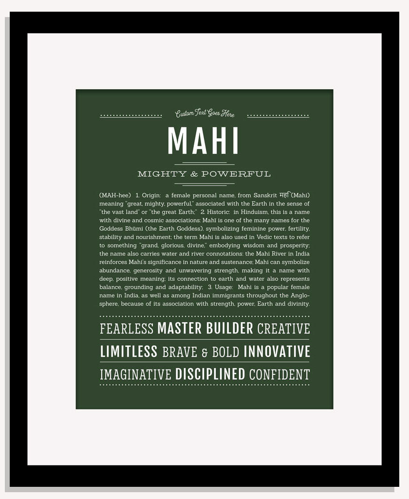 Mahi | Name Art Print