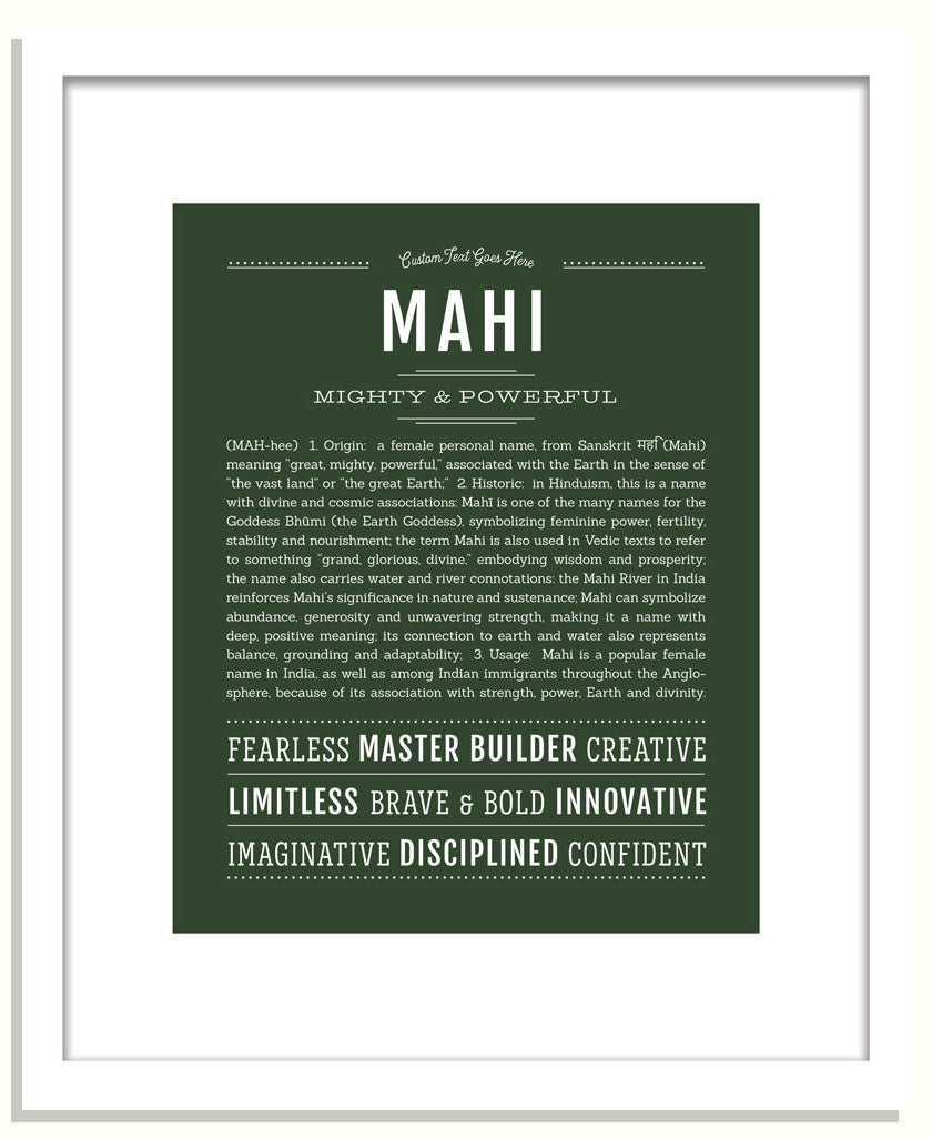 Mahi | Name Art Print