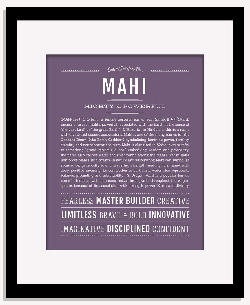 Mahi | Name Art Print
