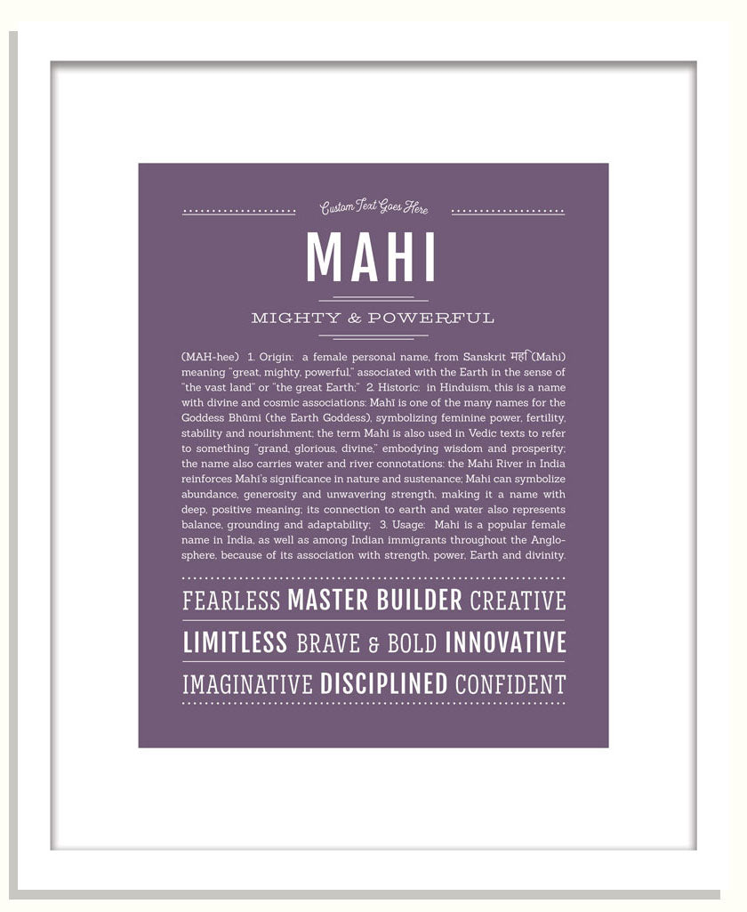 Mahi | Name Art Print