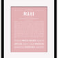 Mahi | Name Art Print