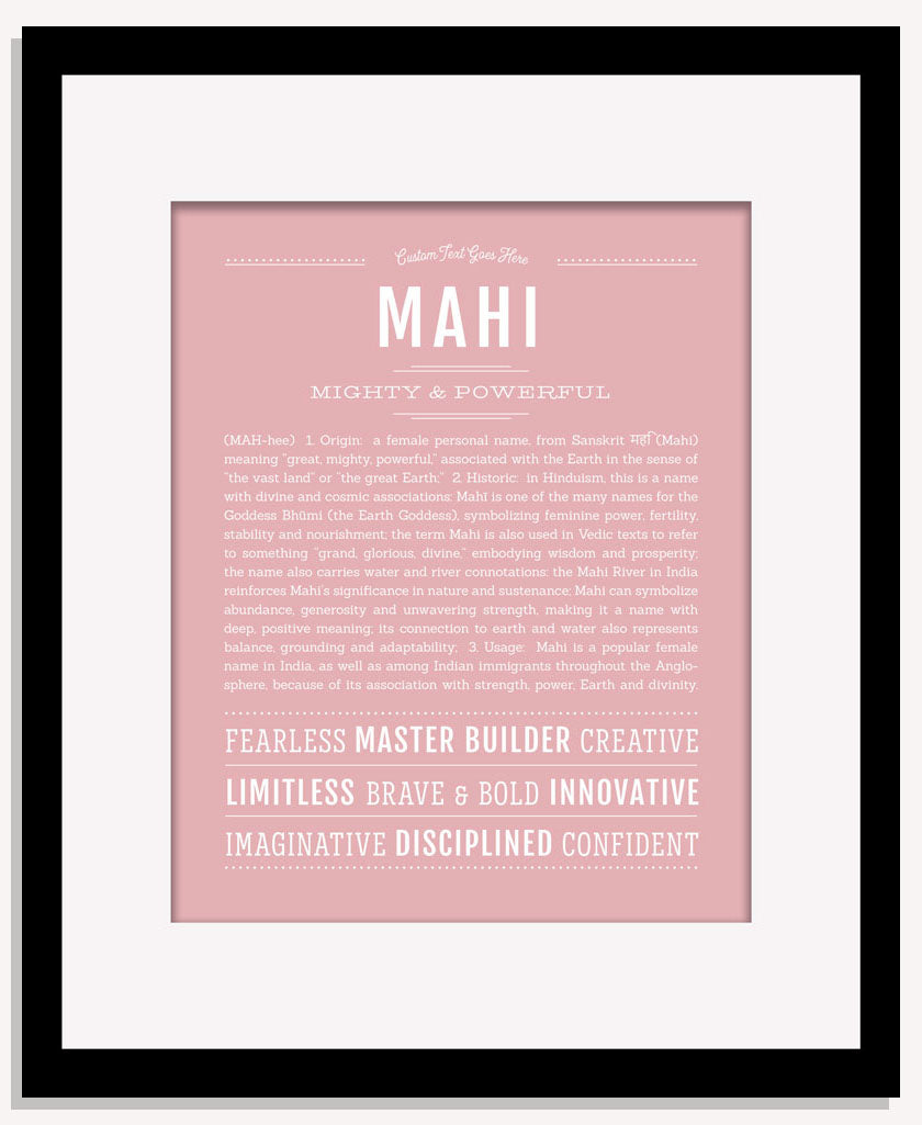 Mahi | Name Art Print