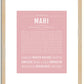 Mahi | Name Art Print