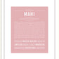 Mahi | Name Art Print