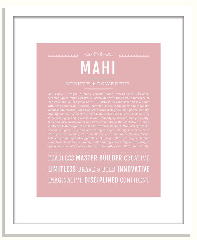 Mahi | Name Art Print