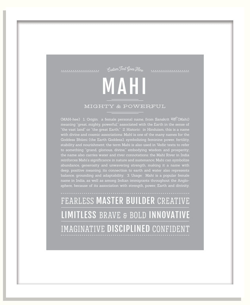Mahi | Name Art Print