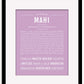 Mahi | Name Art Print