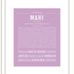 Mahi | Name Art Print