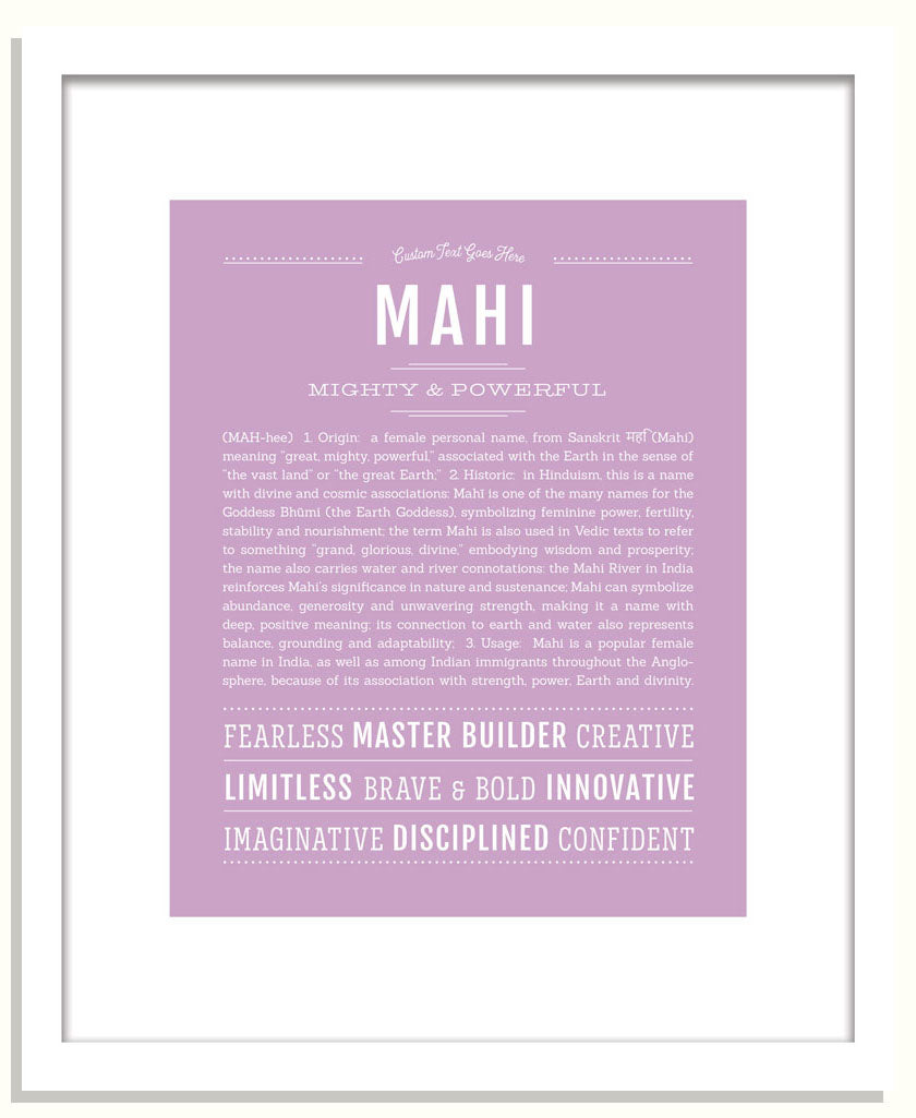 Mahi | Name Art Print