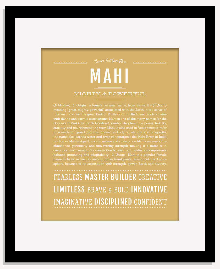 Mahi | Name Art Print
