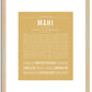 Mahi | Name Art Print