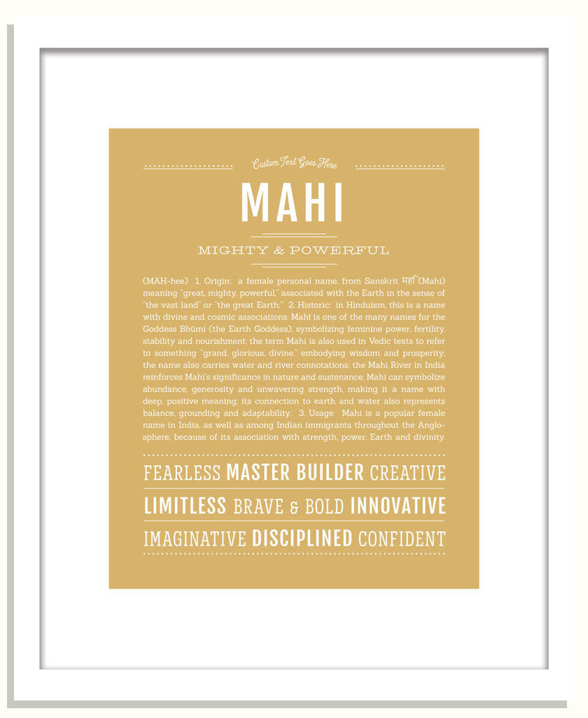 Mahi | Name Art Print
