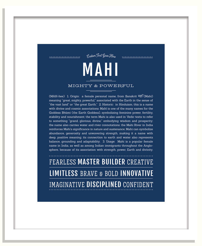 Mahi | Name Art Print