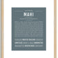 Mahi | Name Art Print