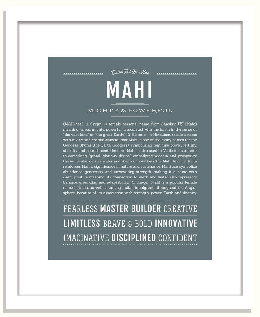 Mahi | Name Art Print