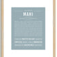 Mahi | Name Art Print