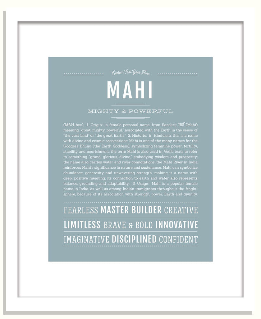 Mahi | Name Art Print
