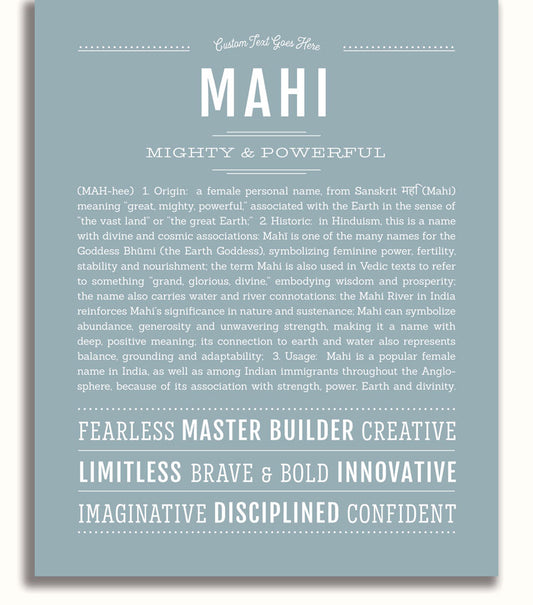 Frame Options | Powder Blue | White Frame, Matted