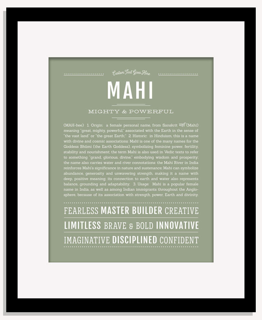 Mahi | Name Art Print