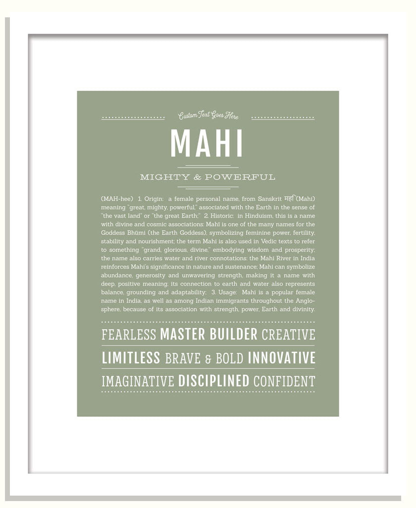 Mahi | Name Art Print