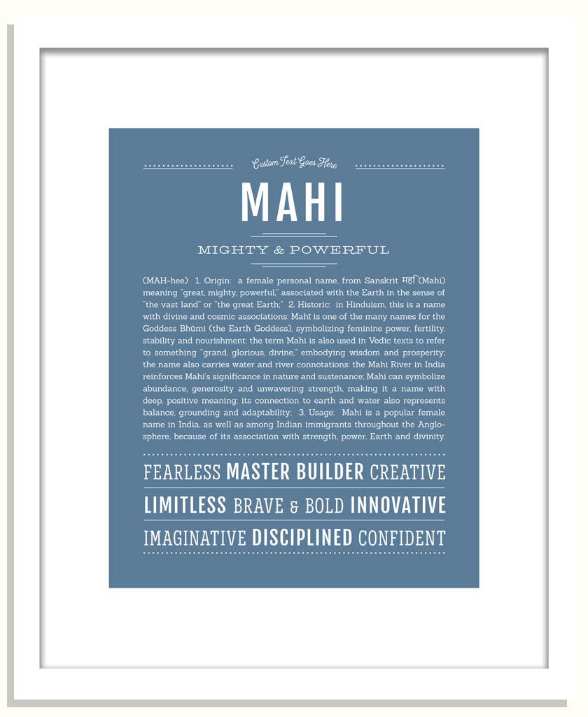 Mahi | Name Art Print