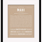 Mahi | Name Art Print