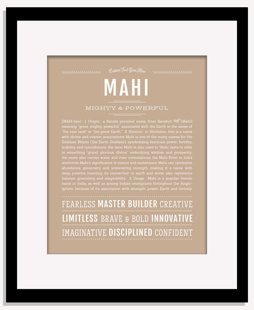 Mahi | Name Art Print
