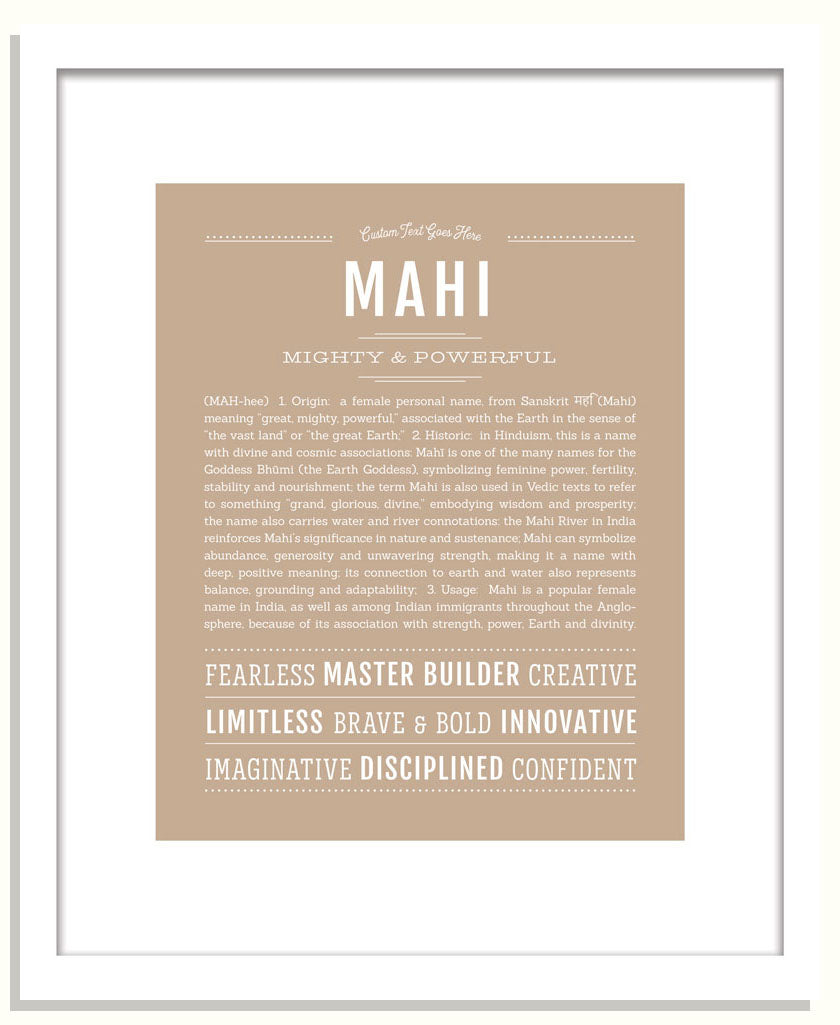 Mahi | Name Art Print
