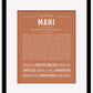 Mahi | Name Art Print