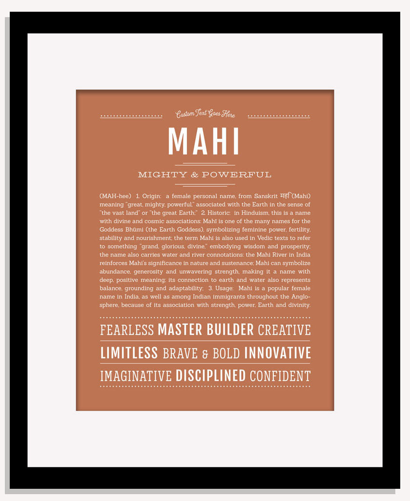 Mahi | Name Art Print