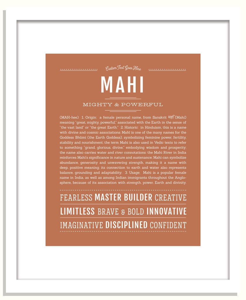 Mahi | Name Art Print