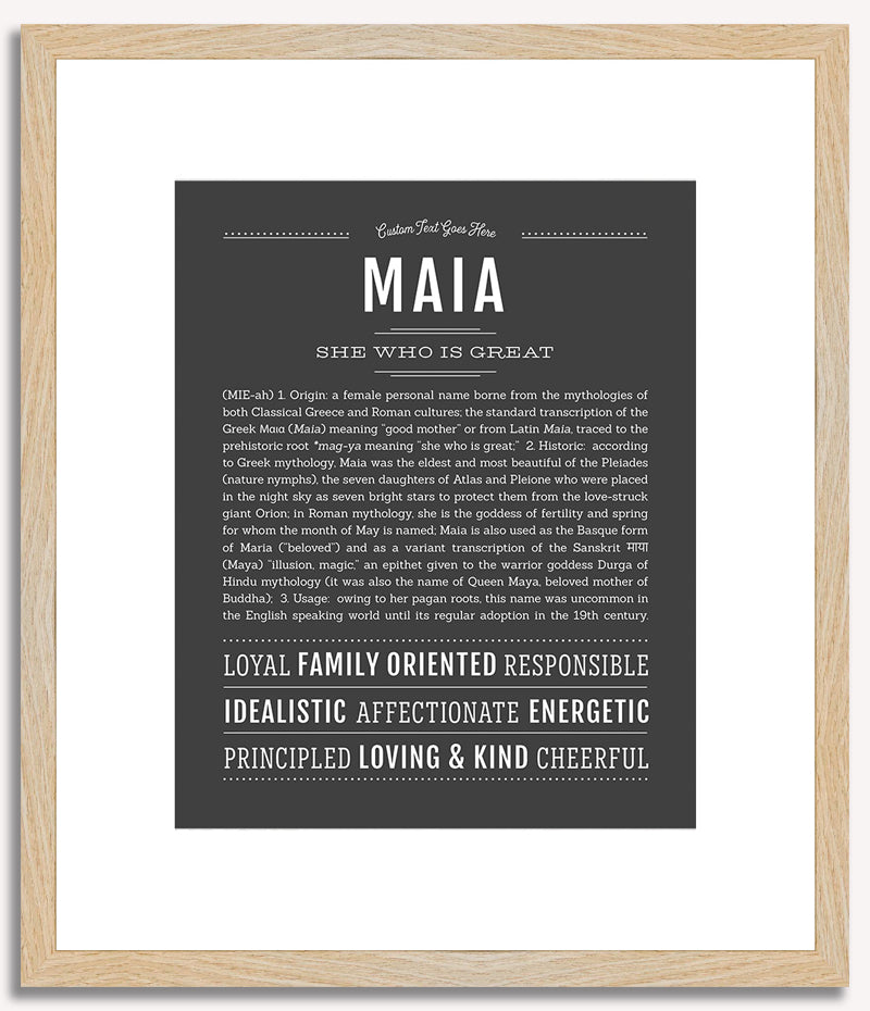 Maia | Name Art Print