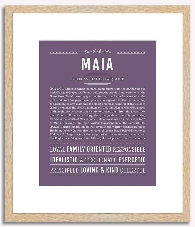 Maia | Name Art Print