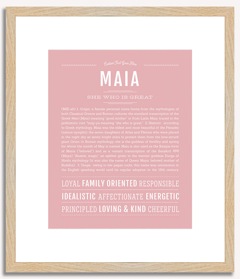 Maia | Name Art Print