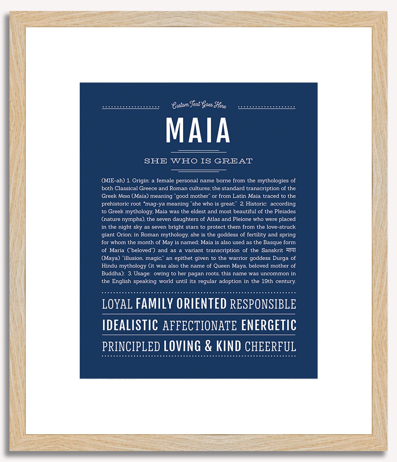 Maia | Name Art Print