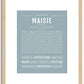 Maisie | Name Art Print