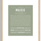 Maisie | Name Art Print