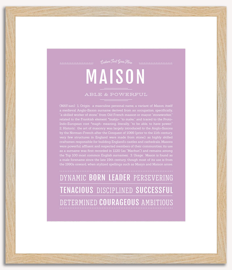 Maison | Name Art Print