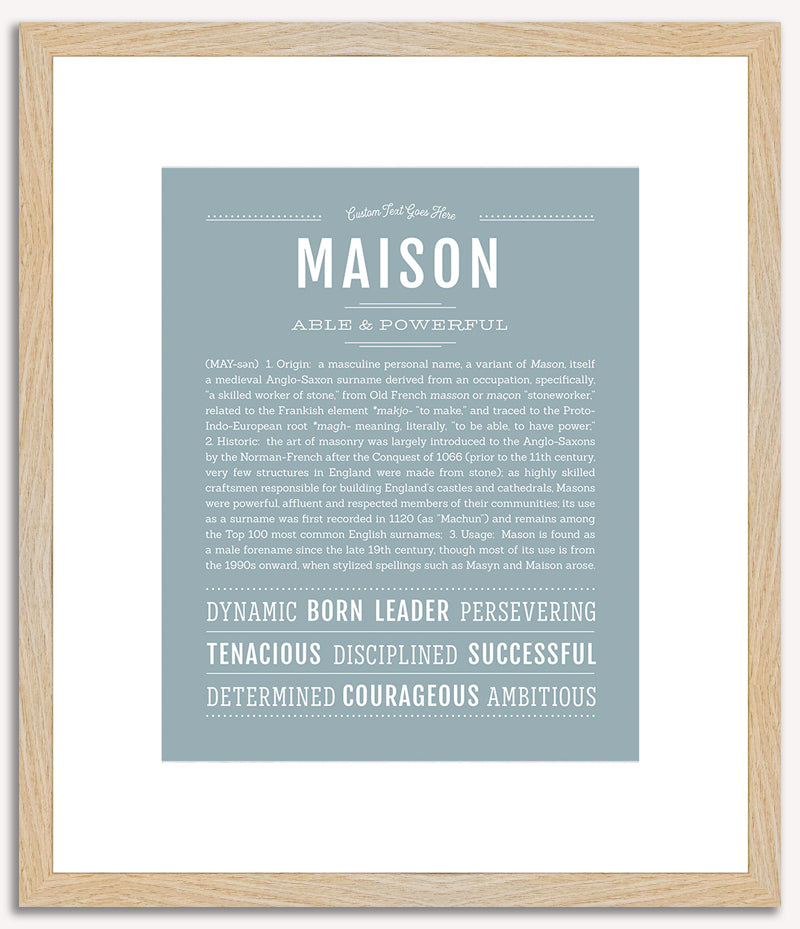 Maison | Name Art Print