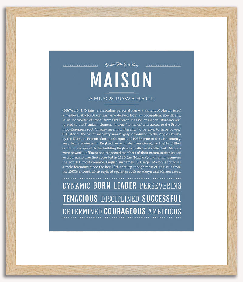 Maison | Name Art Print