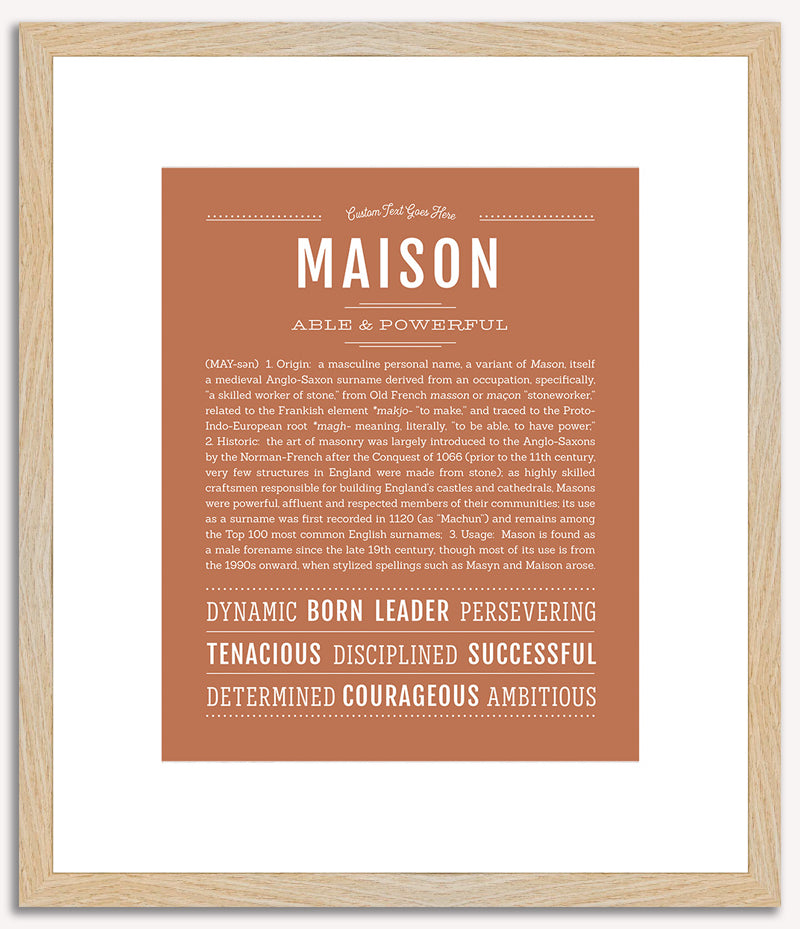 Maison | Name Art Print