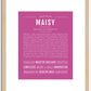 Maisy | Name Art Print