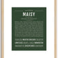 Maisy | Name Art Print