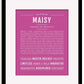 Frame Options | Dark Pink | Black Frame, Matted