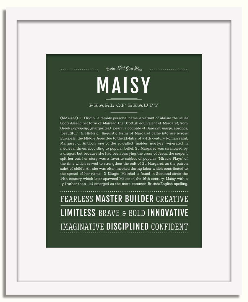 Frame Options | Deep Forest | White Frame, Matted