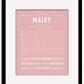 Frame Options | Dusty Rose | Black Frame, Matted