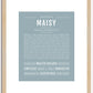 Maisy | Name Art Print