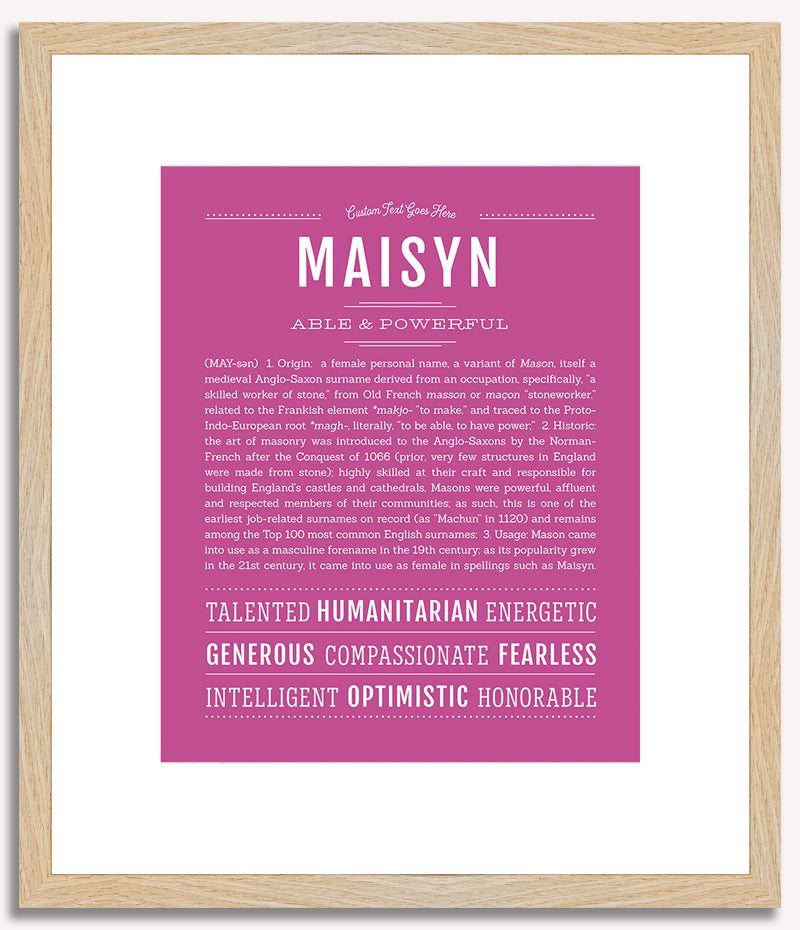 Maisyn | Name Art Print