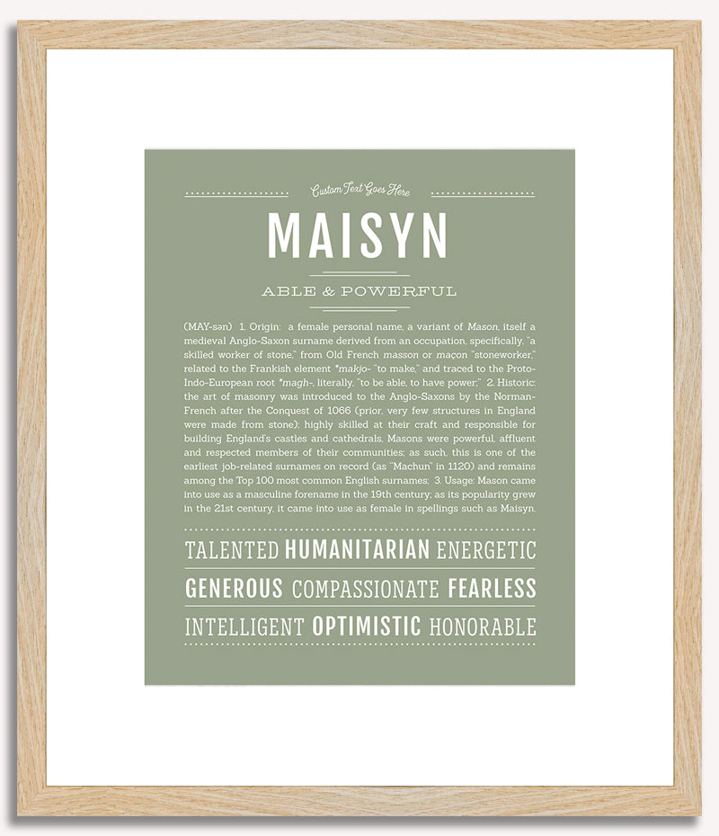 Maisyn | Name Art Print